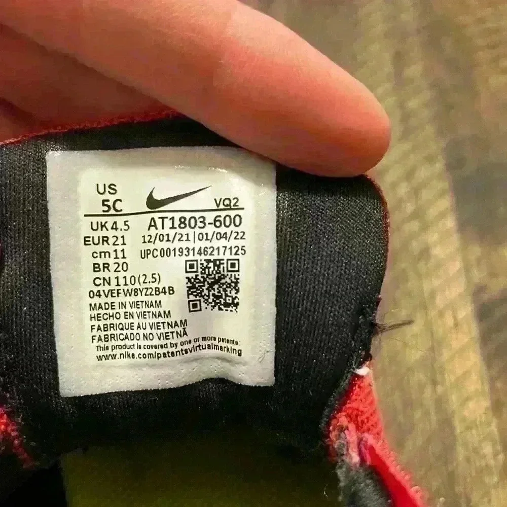 Kids Red Nike Runner Shoes